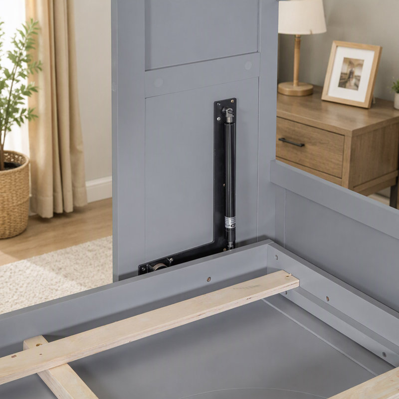 Murphy Bed Wall Bed, Queen, Gray