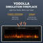 YODOLLA Black Electric Fireplace Insert-109700460