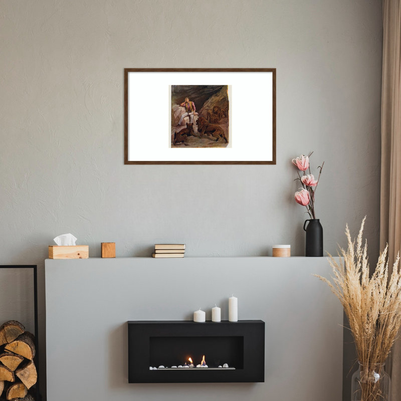 «Dare To Be A Daniel» par Frank Beard, reproduction d'art encadrée sur bois
