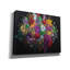 «Epic Graffiti», fleur mauve, bombe par Heather Gauthier, art mural sur toile, 34 po x 26 po