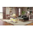  Folding Lifting Coffee Table, 4-In-1 Convertible Table With RGB Light And Type-G Outlets, Light Oak And White