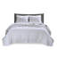 Ensemble de courtepointe 3 pièces blanc double / grand-125341085-125341082