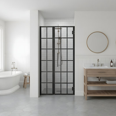 Moderne Minimalisme 34" W x 72" H Shower Door