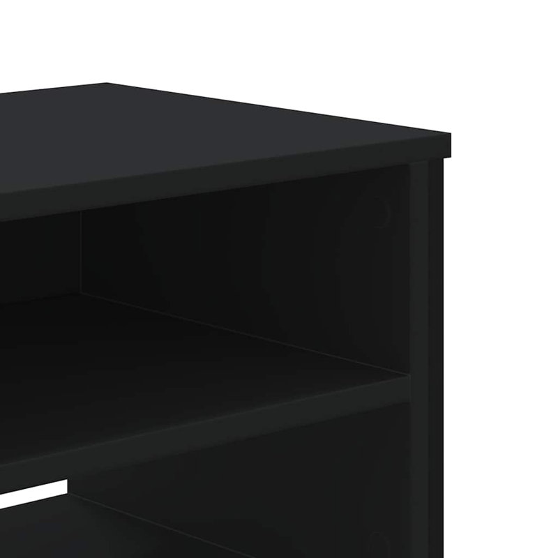 Andan Unfinished TV Stand, Black, 122cm