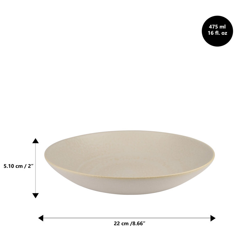  Marble Hammered Pasta Bowl 8.66