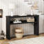 Console à 2 niveaux 47,36 po Aust avec rangement ouvert, canapé en bois pour le salon, l'entrée et le couloir Aust-347903332