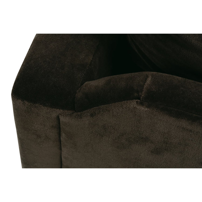 Allie Swivel Chair, Cocoa 100% Polyester, Gracious Living