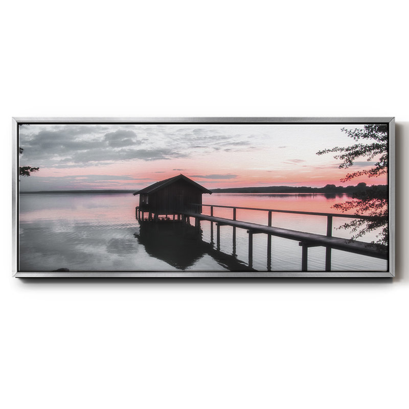 October Sunset- Framed Canvas