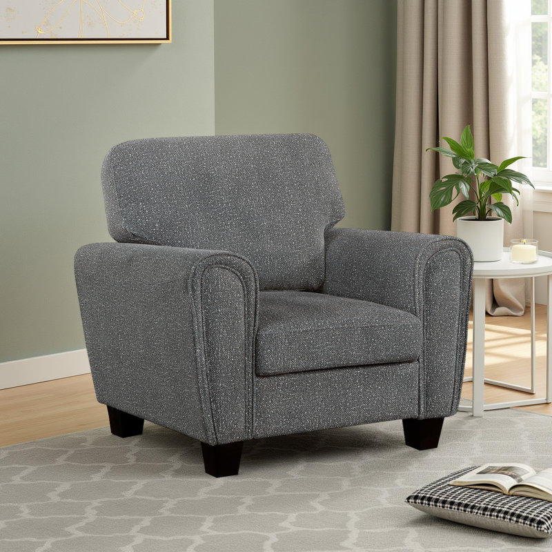 Chaise d'appoint Ochee, Gris foncé