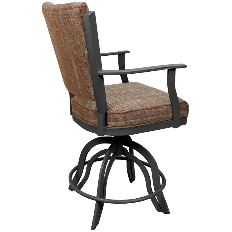 Tabourets de comptoir en métal Custom, Gris, Watusi garance, Tabouret de bar (siège d'une hauteur de 30 po)