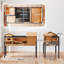Wooden Tortoise House with Stand Legs Observation Windows Yellow