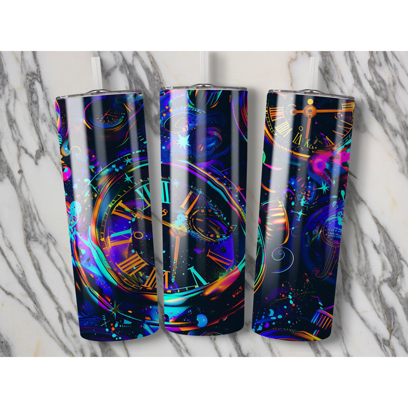 Choose Handmade Tumblers 591ml Vacuum Insulated Stainless Steel (18/8) Travel Tumbler with Straw