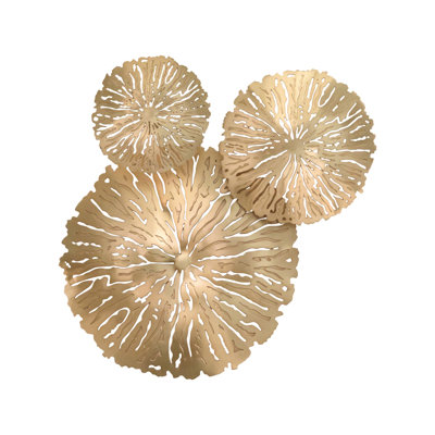 3 Piece Lily Pad Cluster Set-Antique Brass