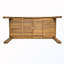Ensemble de table de salle à manger 6 pièces avec trou pour parasol, 4 chaises et 1 banc-1282125260-1282125267