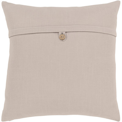 Leigh Buttons Cotton Throw Pillow