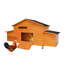 Grand poulailler en bois avec nichoir, toit, serrure, ventilation, perchoir et plateau coulissant