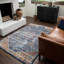 Tapis bleu marine / rose Mcphearson-60316759