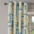 George Oliver Geometric Grommet Curtain Retro Maze Rectangles Art 50" x 108" Champagne and Mustard-698453452
