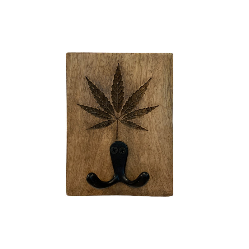 Cannabis Square Wall Hook - Natural