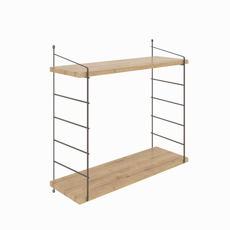 Brescia 2 Piece Accent Shelf, Oak