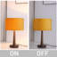  Lampe de table effilée en bois massif 18,5 "avec abat-jour rond en velours, lampe d'appoint moderne en bois véritable avec base E26 pour chambre à coucher et salon-1260446713