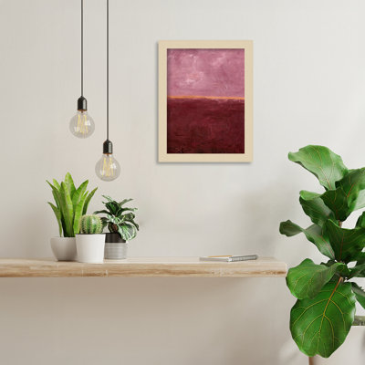 «Edge Rose» par Design Fabrikken, impression sur bois encadrée