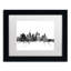 « los angeles ca horizon b&w », impression sur toile encadrée-17773263-40420586-69522422