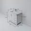 Ensemble de meuble-lavabo décalé à gauche L 36 po x P 22 po, robinet et miroir 34 po.-90699732-66637717