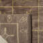 Tibetan Plum Pictogram Brown Area Rug-1750734776