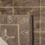 Tibetan Plum Pictogram Brown Area Rug-1750734779