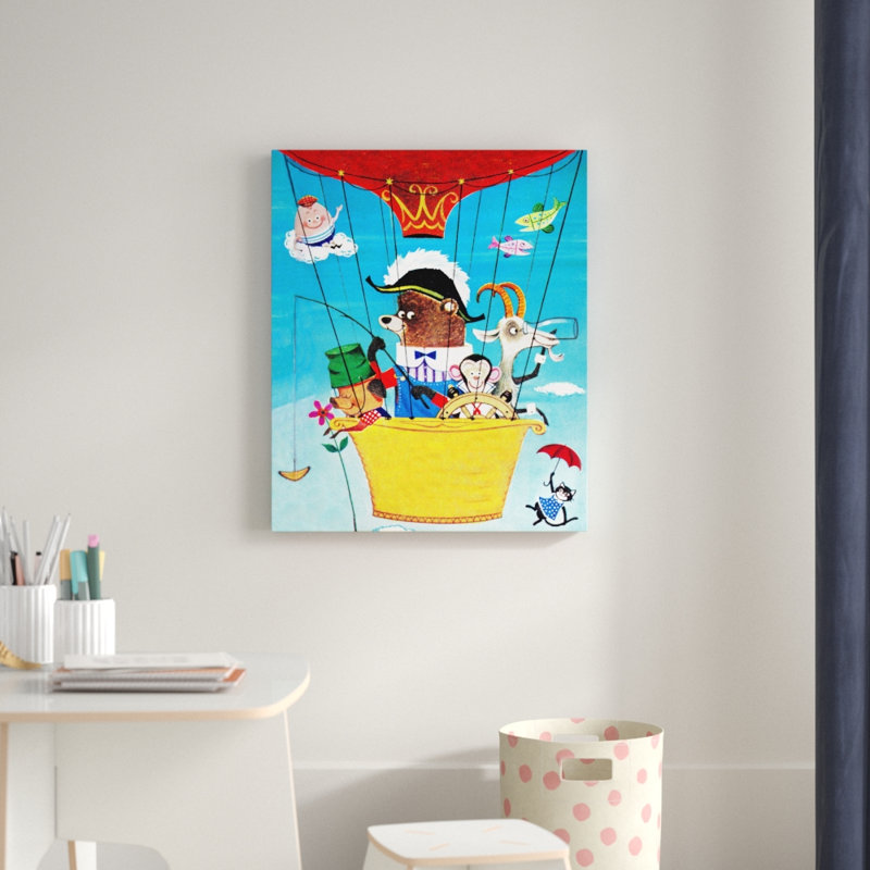 Kreutzer 'Flying Balloon' Canvas Art, 48" H x 40" W