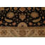 Tapis noir / brun / beige en laine noué à la main de conception unique 7 pi 11 po x 10 pi