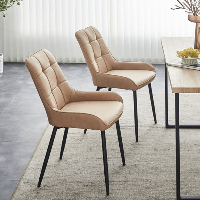 Edelgard Upholstered Metal Upholstered Back Side Chair