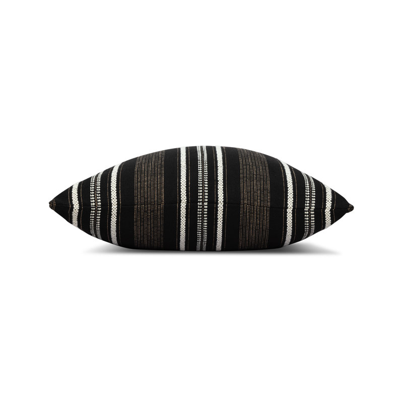 Pathway Ebony Indoor/Outdoor Pillow Cover & Insert, 20"H X 20"W