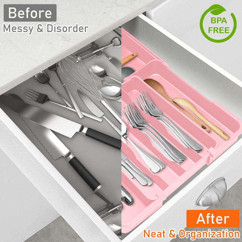 Silverware Organiser Organisateur de tiroir extensible Silverware Organiser