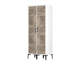Armoire de style rustique Ayreanna, 31,5 po x 79,2 po x 18,7 po | 100% panneau de particules enduit de mélamine, épaisseur: 0,7 pouce | Solution de rangement élégante pour la chambre à coucher et les espaces de vie, élégance géométrique et durabi-202738383