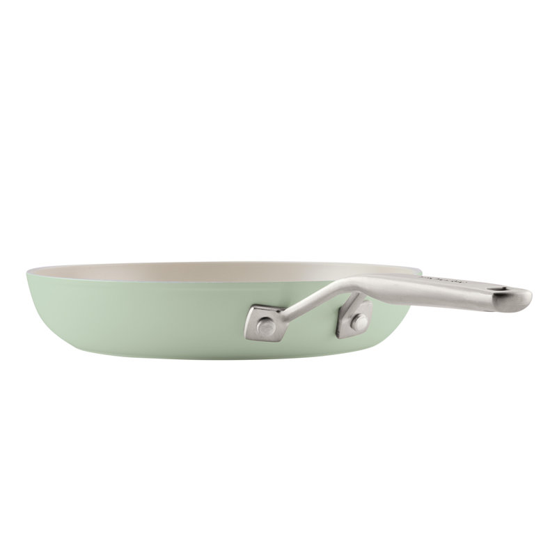 Kitchenaid Hard-Anodized Ceramic Induction Cookware Set, 10 Piece, Agave, Green