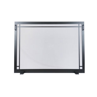 1 Panel Steel Fireplace Screen