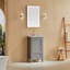 Meuble-lavabo autoportant simple, durable et écologique pour les salles de bain modernes-129226227