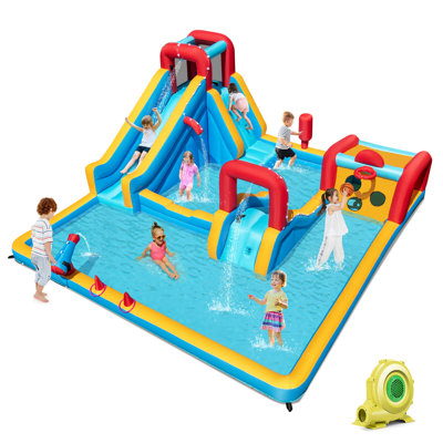 Parc aquatique gonflable avec ventilateur mural 735W
