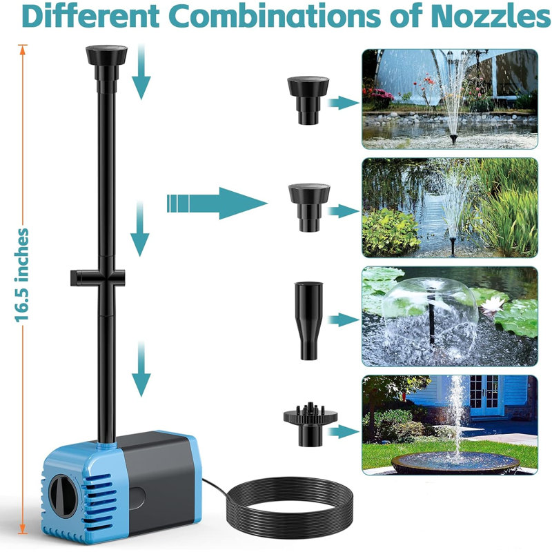 Pompe de fontaine solaire submersible 12W