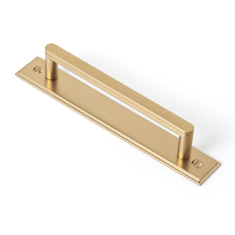 Sturdy Bar Pull With Backboard(G015) Multipack, 5", Champagne Bronze