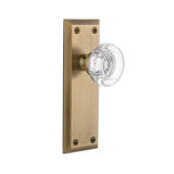 Grandeur Fifth Avenue Plate Privacy with Bordeaux Crystal Door Knob
