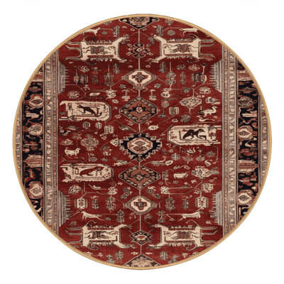 Machine Washable Persian Brown Area Rug