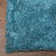 Mullins HAND TUFTED SHAG POLYESTER ECO-FRIENDLY AREA RUGS - Turquoise & White | Solid Design | Area Rugs for Living room, Bedroom