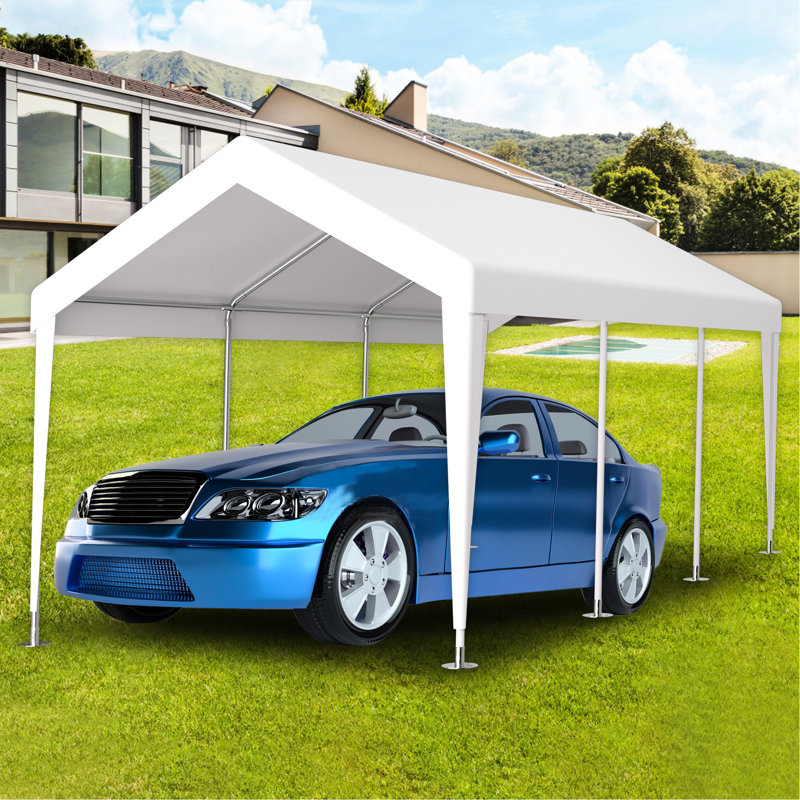 Toile de remplacement pour abri de garage 12 x 20 pi avec protection pour toile 76, H 142,82 po x l 239,82 po x P 115,54 po