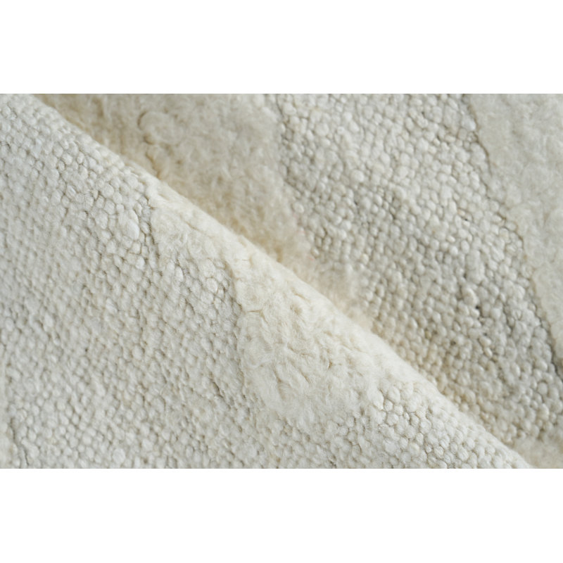 Cozi handloomed New Zealand Wool Ivory/Beige Area Rug, 10'X14'
