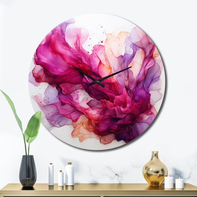 Horloge murale abstraite «Blossoming»