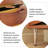 16.54"Retro brown-yellow solid wood storage cabinet with multiple compartments-1413445029