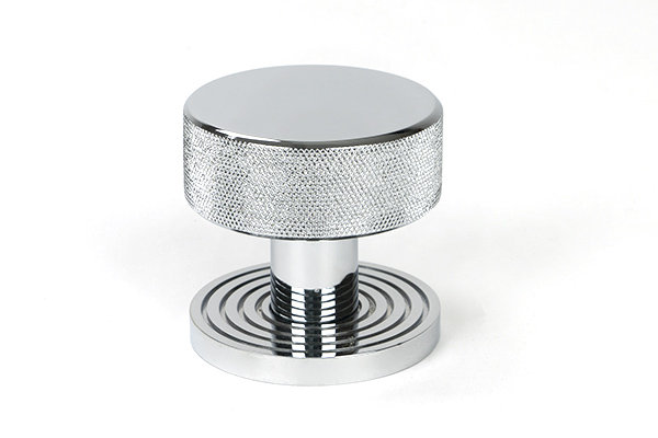 Brompton Interior Mortise Knobset, Polished Chrome